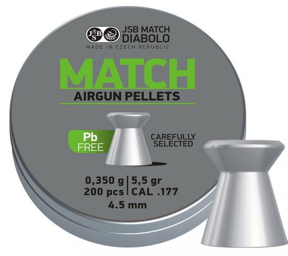 JSB Match Lead Free 4,50mm 200ks