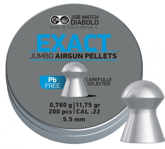 JSB Exact Jumbo Lead Free 5,5mm 200ks