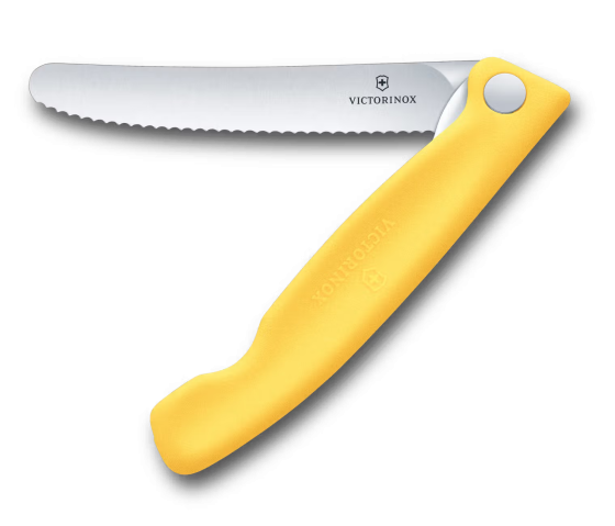 Skládací svačinový nůž Victorinox Swiss Classic Picnic žlutý