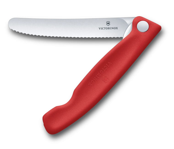 Skládací svačinový nůž Victorinox Swiss Classic Picnic červený