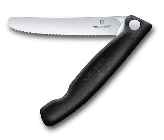 Skládací svačinový nůž Victorinox Swiss Classic Picnic černý