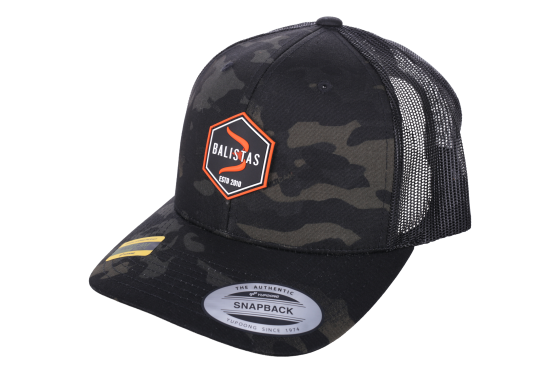 Kšiltovka BALISTAS Badge - Trucker Multicam Black