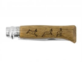 Nůž Opinel 8 Zavírací Inox Buk Motiv Kamzíka
