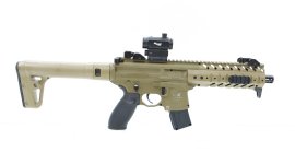 Vzduchovka Sig Sauer MPX 4,5mm FDE Sand s Kolimátorem