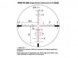Vortex Viper PST II 5-25x50 AO EBR-4