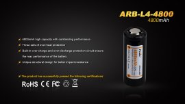 Dobíjecí baterie Fenix 26650 4800 mAh (Li-Ion)