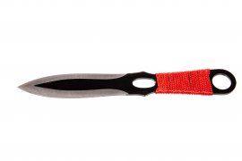 Sada vrhacích nožů Kandar červený paracord (82)