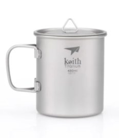 Titanový hrnek Keith s víčkem 450ml 3