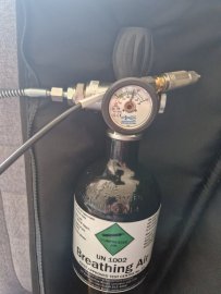 Recenze: 3l Potápěčská lahev s manometrem a hadicí - 1