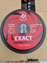 Recenze: JSB Exact Jumbo Heavy 5,52mm 500ks - 1