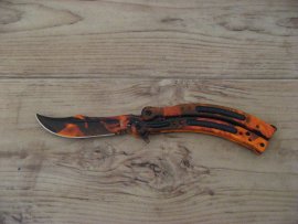 Recenze: Nůž Joker motýlek JKR614 Flames - 5