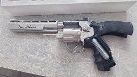 Recenze: ASG Dan Wesson 6" silver na diabolky 4,5mm - 1