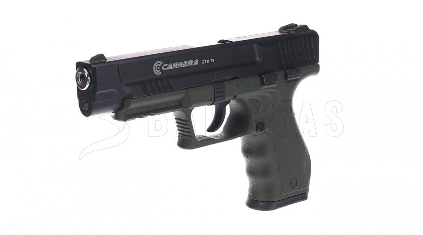 Plynová pistole Carrera GTR79 zelená/černá cal.9mm 2