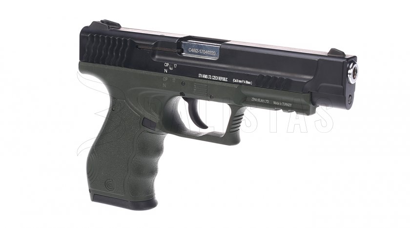 Plynová pistole Carrera GTR79 zelená/černá cal.9mm 3