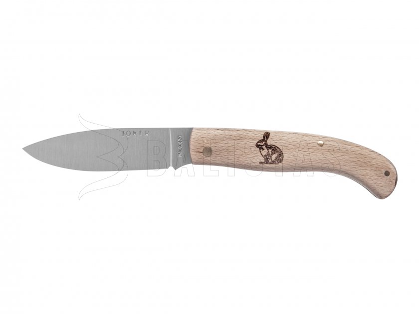Nůž Joker NH78-7 dřevo motiv zajíce 8 cm