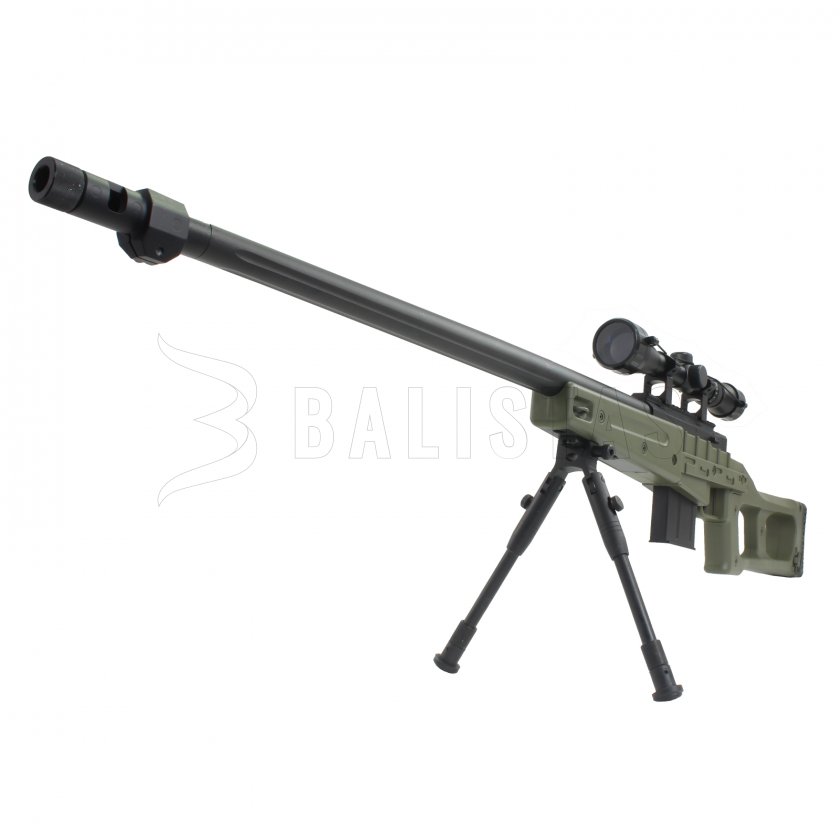 Airsoft sniper (MB4409 Green s puškohledem)