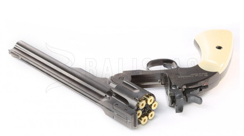 Vzduchový revolver ASG Schofield 6" Šedá 4,5mm BB