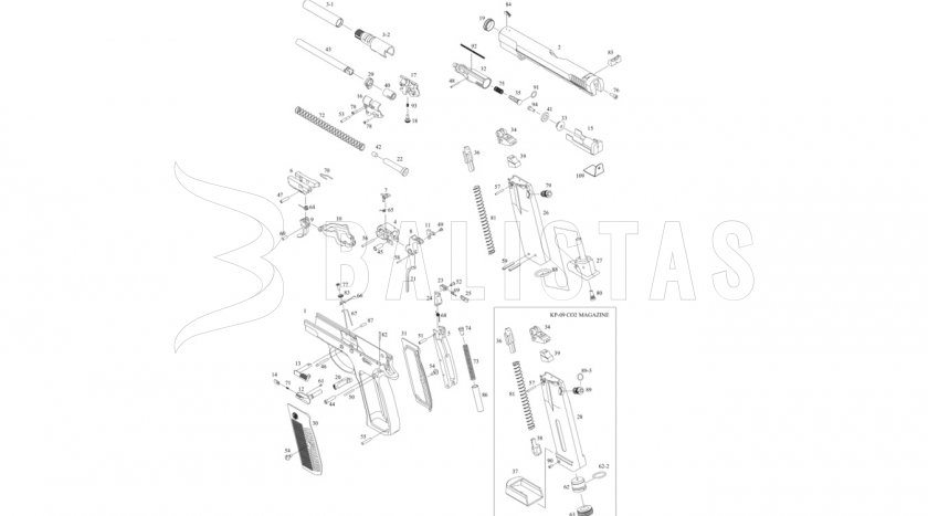 ASG CZ-75 Blow Back 4,5mm