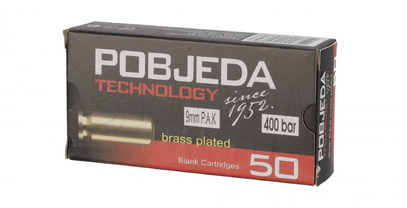 Startovací náboje Pobjeda 9mm pistole 50ks