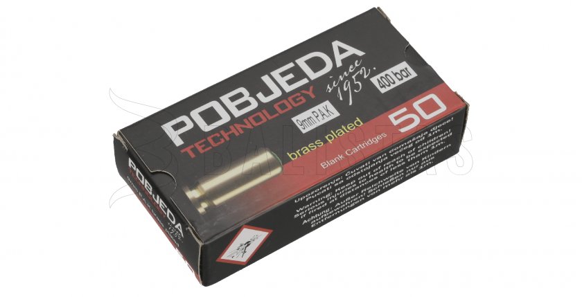 Startovací náboje Pobjeda 9mm pistole 50ks