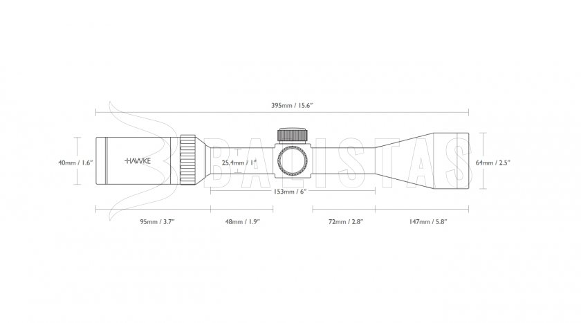 Hawke Vantage 6-24x50 AO Mil Dot IR