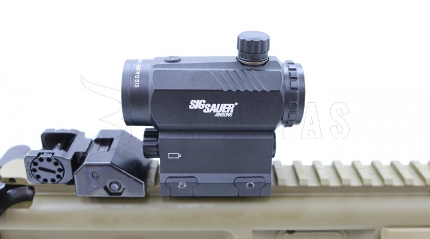 Vzduchovka Sig Sauer MPX 4,5mm FDE Sand s Kolimátorem
