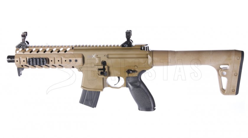 Vzduchovka Sig Sauer MPX 4,5mm FDE Sand s Kolimátorem