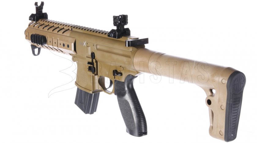 Vzduchovka Sig Sauer MPX 4,5mm FDE Sand s Kolimátorem