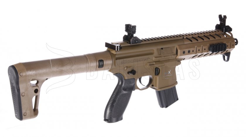 Vzduchovka Sig Sauer MPX 4,5mm FDE Sand s Kolimátorem