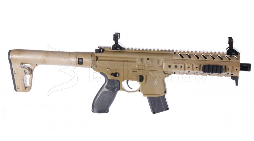 Vzduchovka Sig Sauer MPX 4,5mm FDE Sand s Kolimátorem