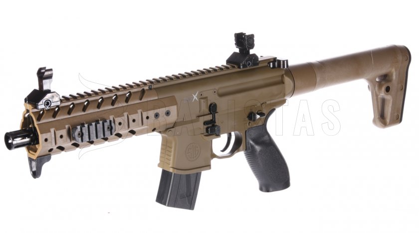 Vzduchovka Sig Sauer MPX 4,5mm FDE Sand s Kolimátorem