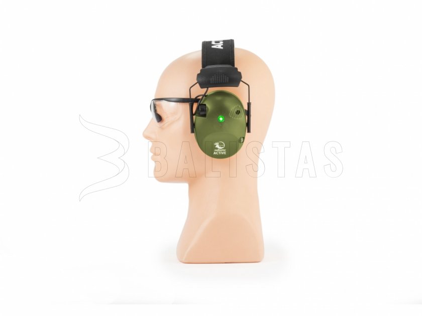 Sluchátka RealHunter Aktivní Pro Zelené + Brýle