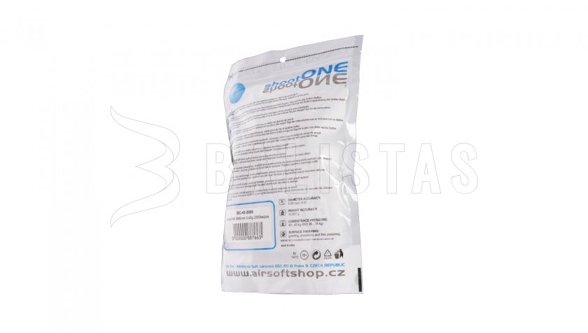 Kuličky shootONE 0,43g 2000ks