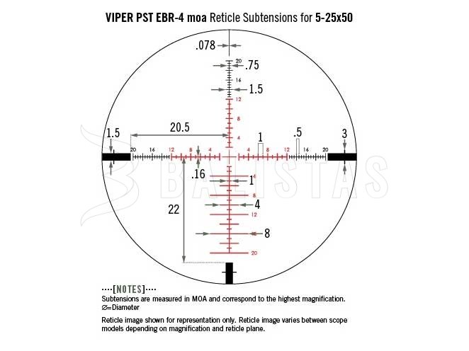 Vortex Viper PST II 5-25x50 AO EBR-4