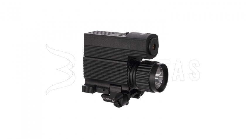 Laserový zaměřovač Venox Flash zelený s LED svítilnou