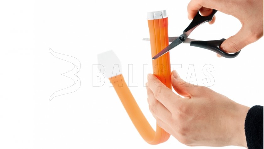 Svítící obojek Hunter Yukon LED 20-63cm oranžový