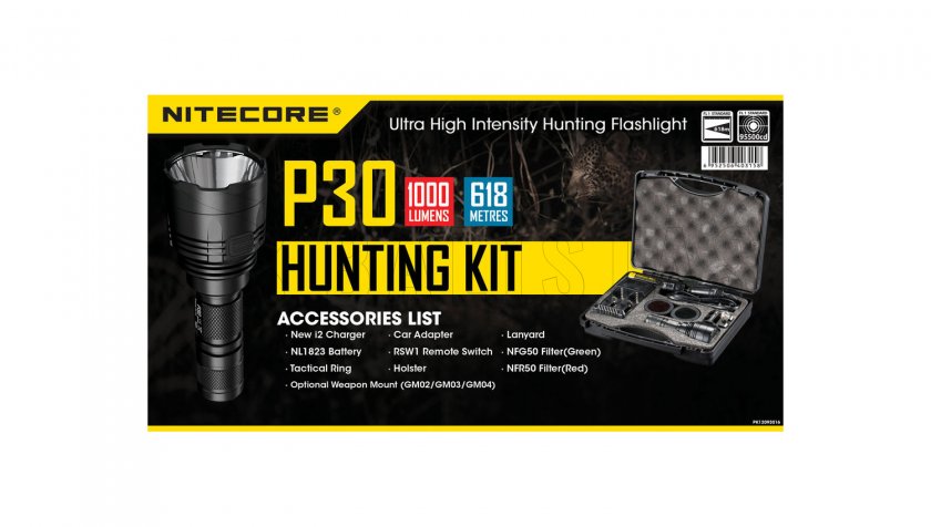 Nitecore P30 Lovecká sada