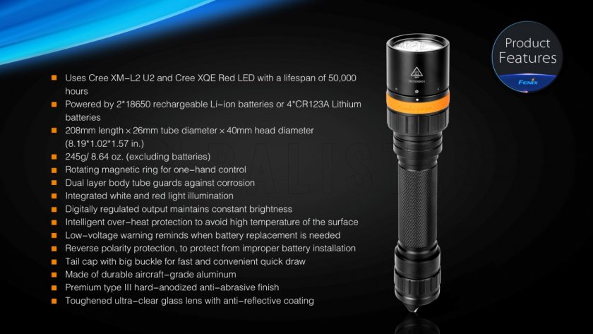 Potápěčská LED svítilna Fenix SD20