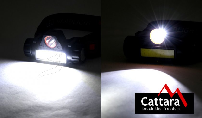 Nabíjecí čelovka Cattara 120lm