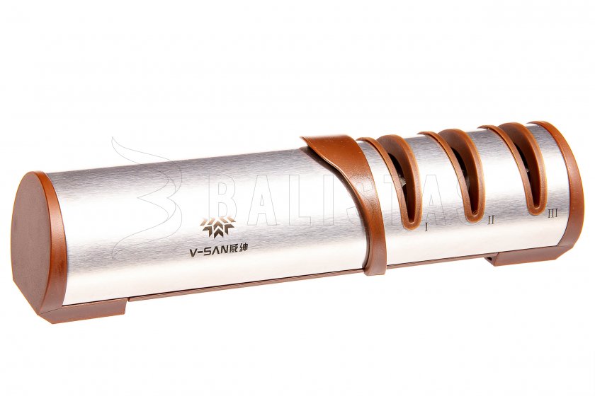Kuchyňský brousek Taidea Deluxe stříbrný