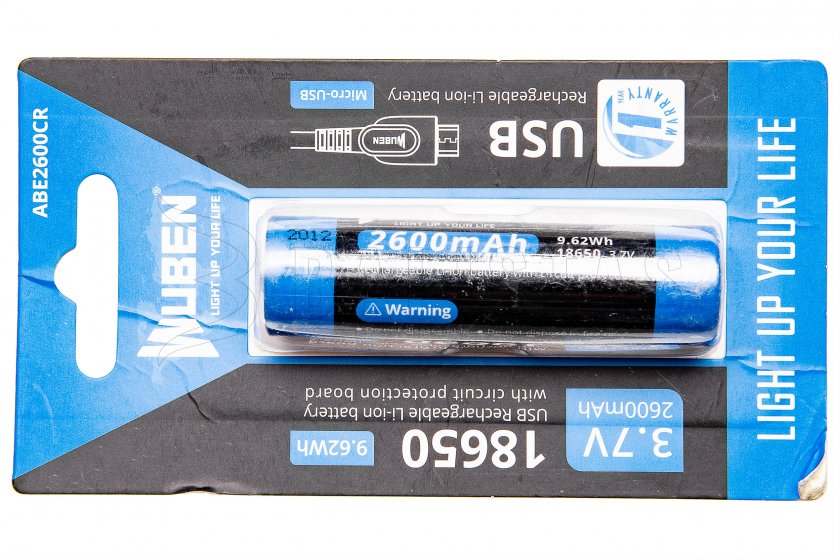 Baterie Wuben 2600B/18650 Li-Ion 2600mAh