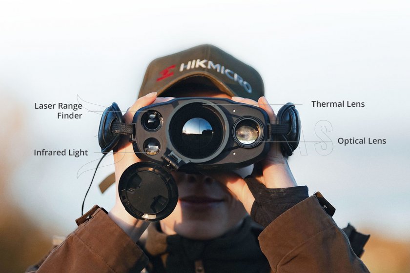 Termovizní fúzní LRF binokulár Hikmicro RAPTOR 5