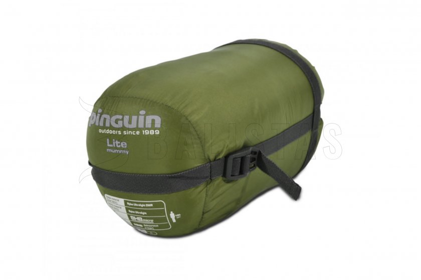Spacák Pinguin Lite Mummy CCS 195cm zelený levý 2