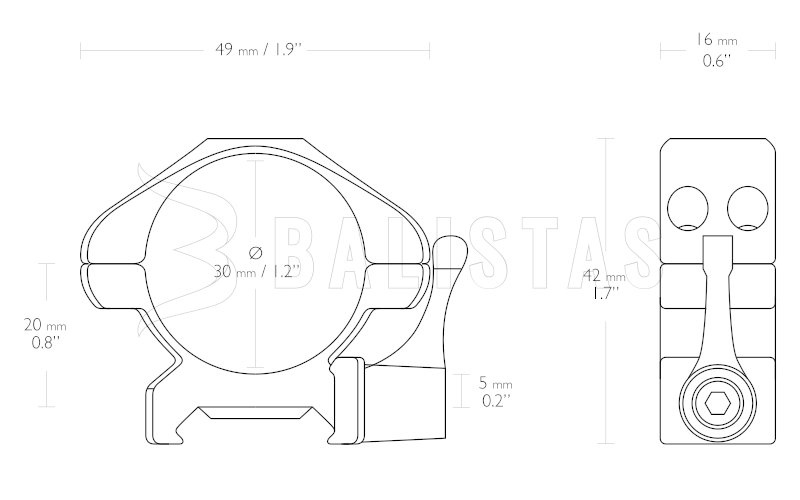 Montáž Hawke Precision Steel nízká 22mm 30mm rychloupínnací 2.jpg