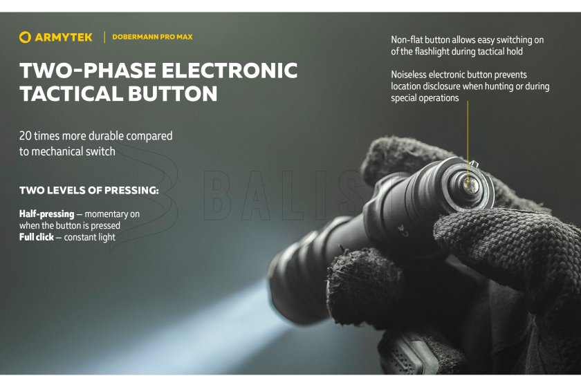 Svítilna Armytek Dobermann PRO MAX bílé světlo 24