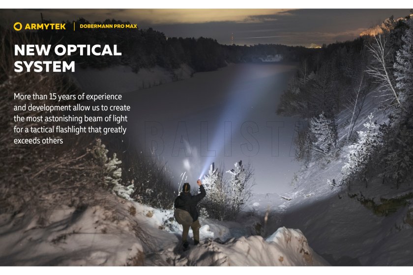 Svítilna Armytek Dobermann PRO MAX bílé světlo 17
