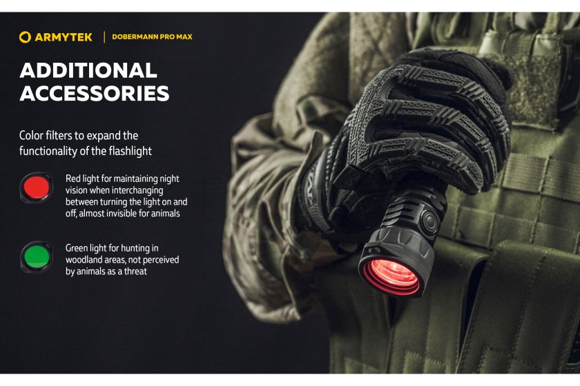 Svítilna Armytek Dobermann PRO MAX bílé světlo 33