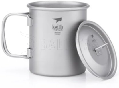 Titanový hrnek Keith s víčkem 300ml