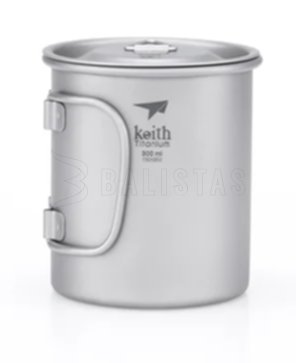 Titanový hrnek Keith s víčkem 300ml 2
