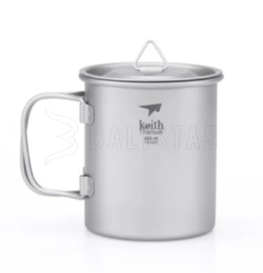 Titanový hrnek Keith s víčkem 300ml 3